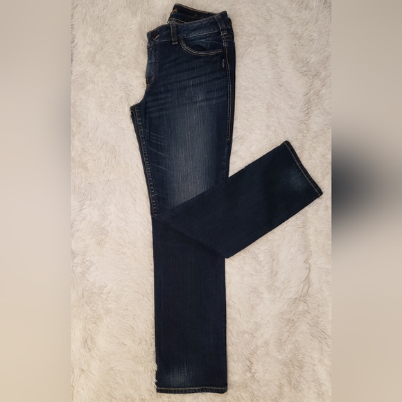 Silver Jeans Women's Denim Blue Straight Leg Suki Slim Jeans Sz:31/30 - Picture 5 of 8